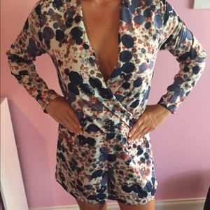 Long Sleeve Shorts Romper